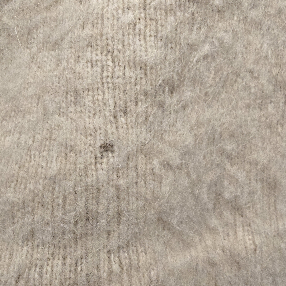 Vtg Icewool Iceland Wool Sweater 100% Wool Ivory Gray Brown Long Sleeve Tunic M - Picture 6 of 6
